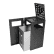 Abfalleimer inkl. Ascher PYRAMIDE - Inhalt 75 Liter