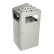 Abfalleimer inkl. Ascher PYRAMIDE - Inhalt 75 Liter