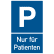 Parkplatzschild P mit Text nach Ihren Angaben