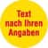Markierungspunkte mit Farbe und Text nach Wunsch