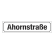 Straßennamenschild für Alu-Hohlkastenprofil Straßennamenschild für Alu-Hohlkastenprofil