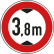 VZ 265 VZ 265 Verkehrsschild Durchfahrtshöhe