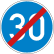 VZ 279 Mindestgeschwindigkeit Ende - Verkehrsschild VZ 279