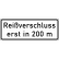 Zusatzzeichen VZ 1005-30 Zusatzschild Reißverschluss erst in 200 m VZ 1005-30