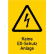 Warnzeichen mit Text und Standardsymbol nach Ihren Angaben, Kombischild gelb