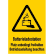 Warnzeichen mit Text und Standardsymbol nach Ihren Angaben, Kombischild gelb