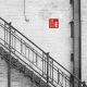 Schild Feuerleiter Retro