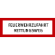 Brandschutzschild mit Text nach ihren Angaben