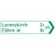 Radwegschild - Pfeilwegweiser