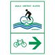 Radwegschild - Tabellenwegweiser