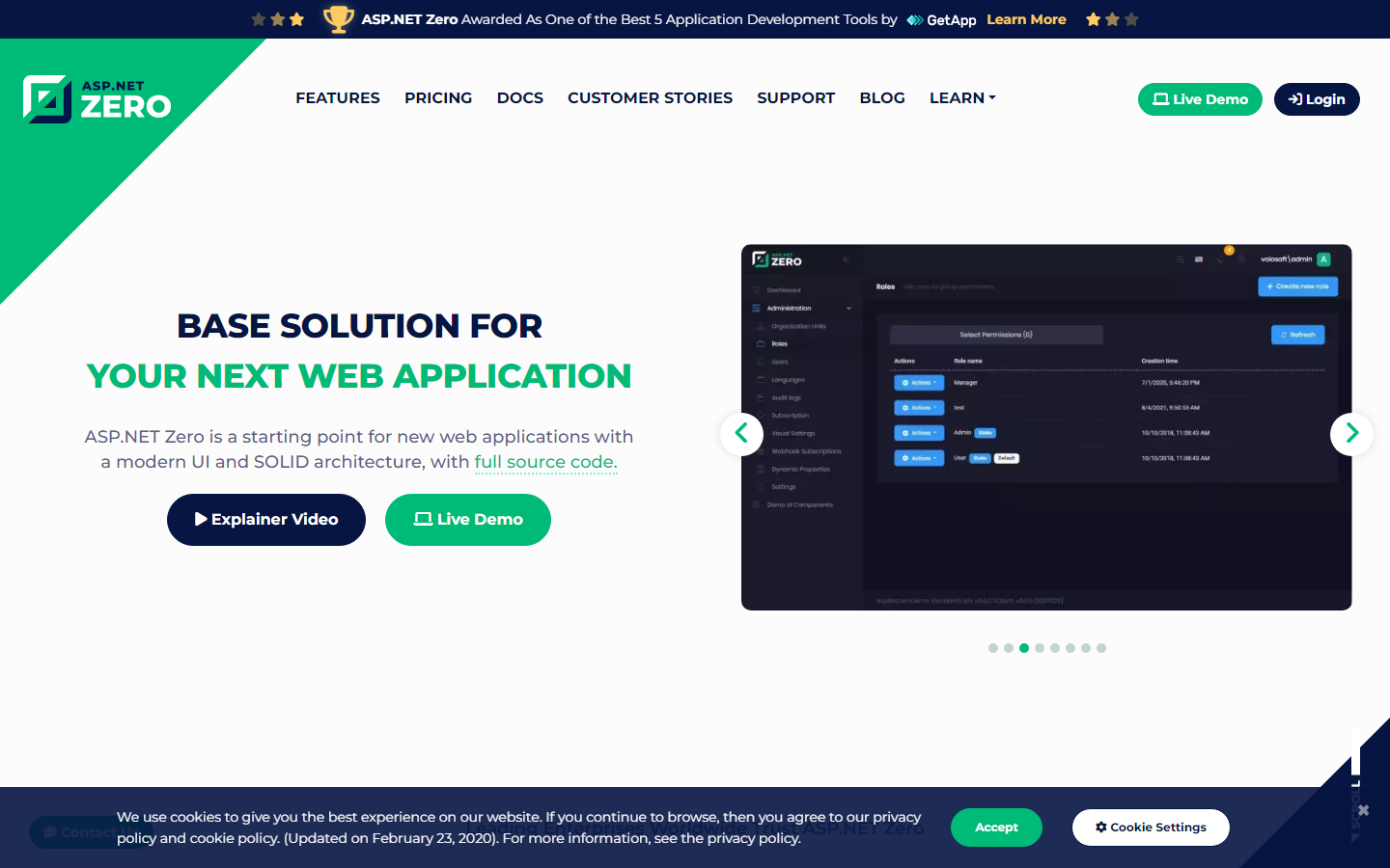 ASP.NET Zero screenshot