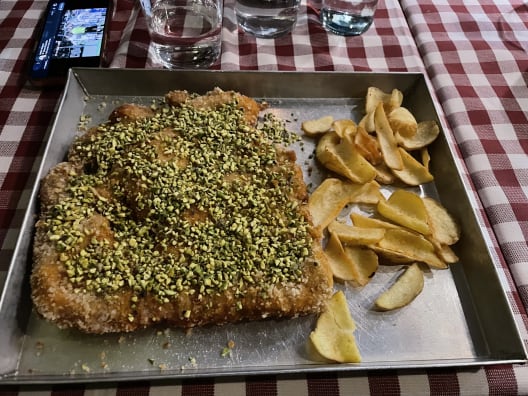 Cololetta sbagliata al ristorante Anche, Milano