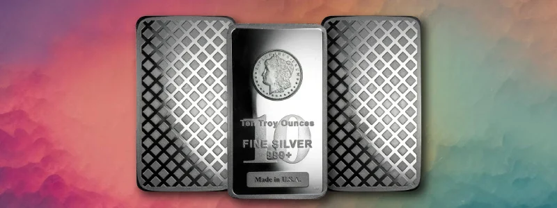 10 oz Morgan Silver Bar