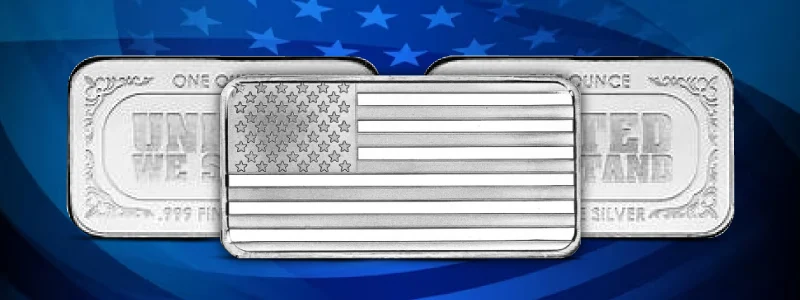 American Flag Silver Bar