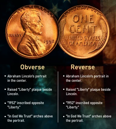 Features of the 1952 Wheat Penny