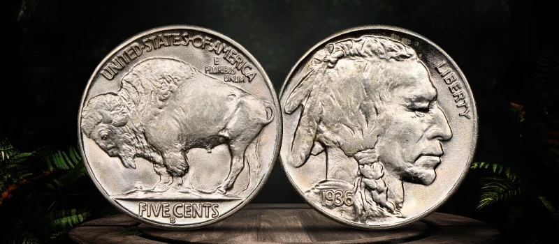 1936 Buffalo Nickel - San Francisco Mint (S - Mint Mark)