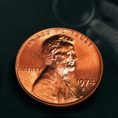 1974 S Mint Mark Penny
