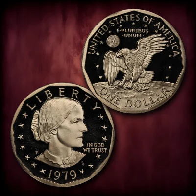 1979 Susan B. Anthony Dollar Proof Coins (Type 1 Variety)