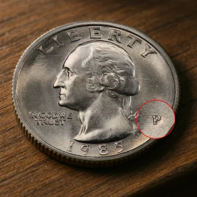 1985-P-quarter-value-Philadelphia