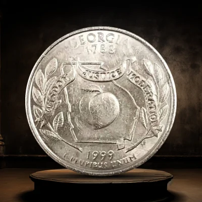1999-P Georgia Deep Die Cap Double Struck