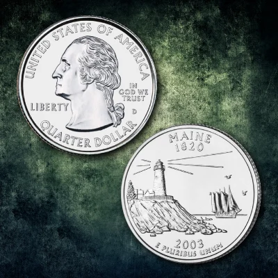 2003-D Maine State Quarter MS68