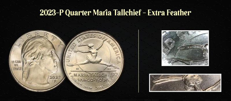 2023-P Quarter Maria Tallchief - Extra Feather