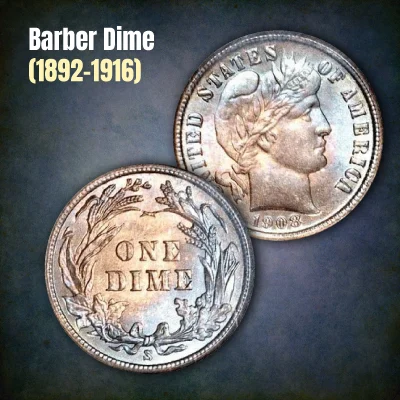 Barber Dime (1892-1916)