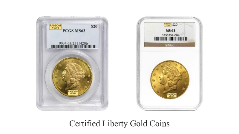 Certified Liberty Gold Coins