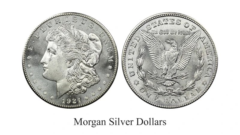 Morgan Silver Dollars Obverse and Reverse