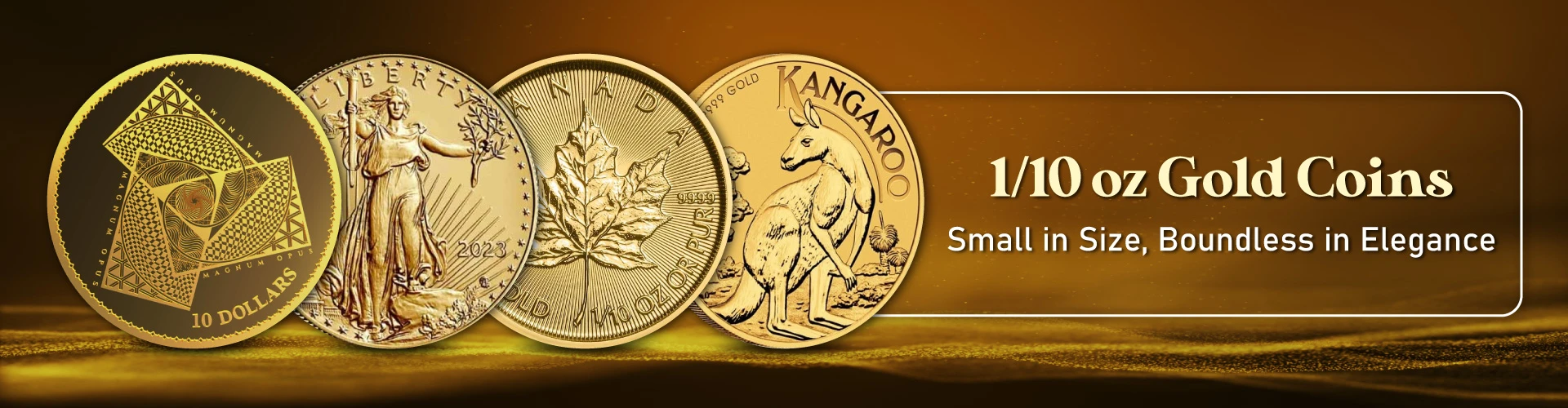 1/10 oz Gold Coin Online | BOLD Precious Metals