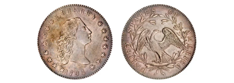 The 1794 Flowing Hair Silver Dollar