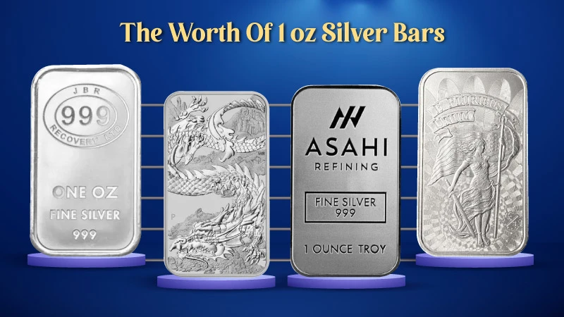 How much is a 1 Oz silver bar worth