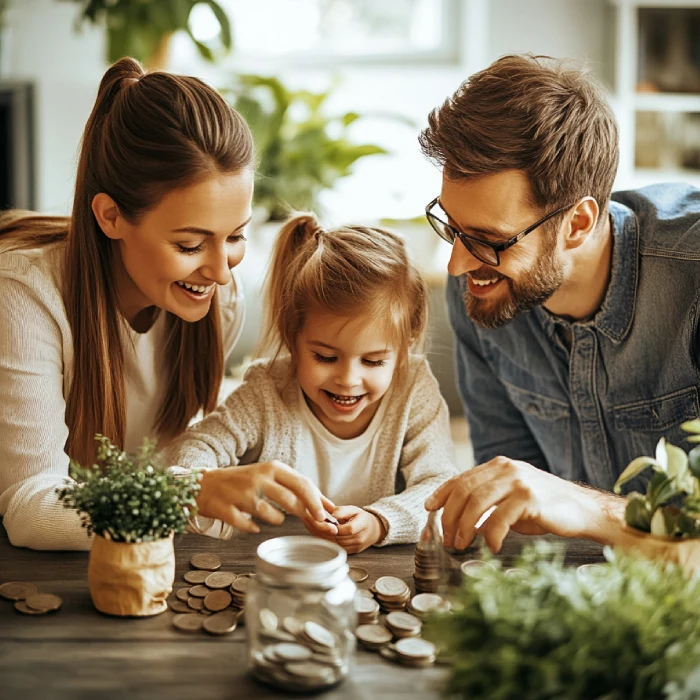 Vintage coin collection representing family heritage