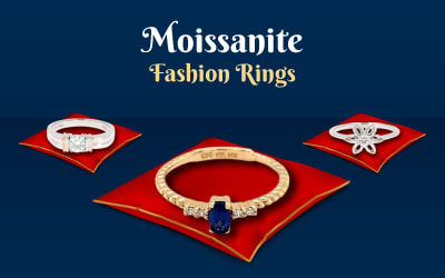 Moissanite Fashion Rings
