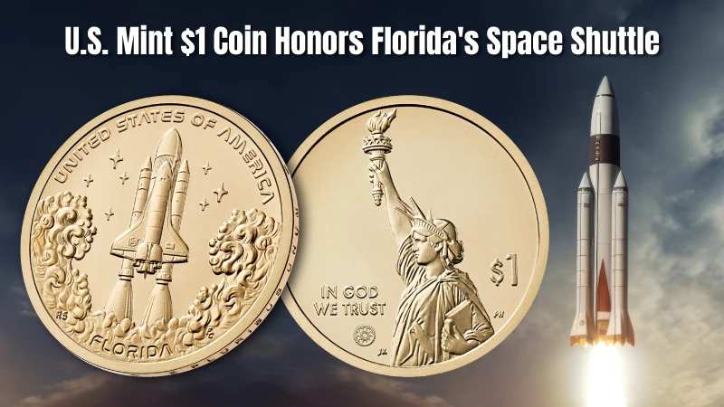 U.S. Mint Launches New American Innovation $1 Coin Honoring Florida's Space Shuttle Program