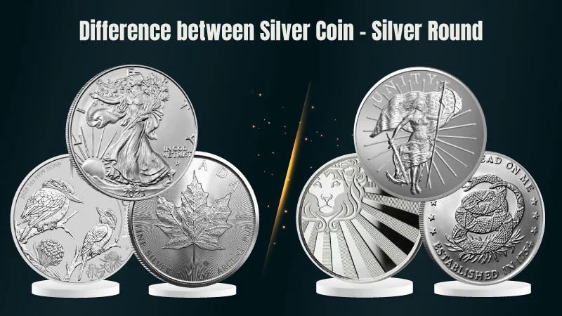 What is differences between silver coin and silver round in precious metals