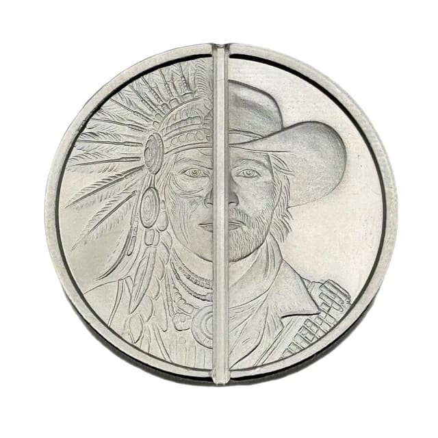 1 oz Western Warrior Silver Round (Divisible)