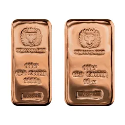 Germania Mint Copper Bars