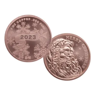 Christmas Copper Rounds