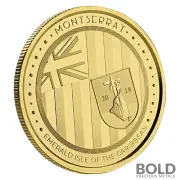 2018 EC8 Montserrat Emerald Isle 1 oz Gold BU