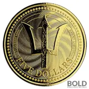 2019 Barbados Trident Gold 1 oz BU