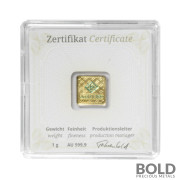 Gold 1 Gram Geiger Edelmetalle Square Bar