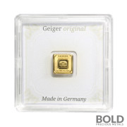 Gold 1 Gram Geiger Edelmetalle Square Bar