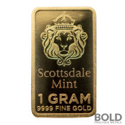 Gold 1 Gram Scottsdale Bar