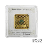 Gold 10 Gram Geiger Edelmetalle Square Bar