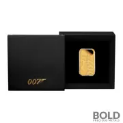 2022 Tuvalu James Bond: 60 Years of Bond 1 oz Gold Proof Rectangular Coin