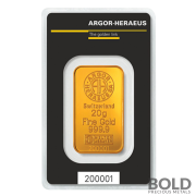 Gold Argor-Heraeus KineBar - 20 Gram