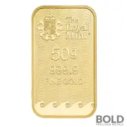 Gold 50 Gram Royal Mint Britannia Bar