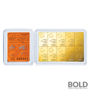 Gold 1 oz Bar Valcambi Combi - 10 x 1/10 oz