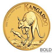 2022 Australian Perth Kangaroo 1/10 oz Gold BU